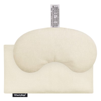 - Millet Seed Filling (18cm x 11.5cm) - Natural Cotton Fabric and Removable Cover (Personalised with Text)