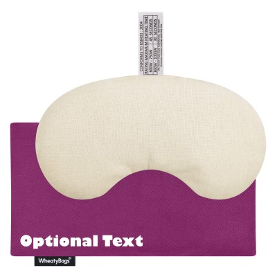 - Millet Seed Filling (18cm x 11.5cm) - Purple Cotton Fabric and Removable Cover