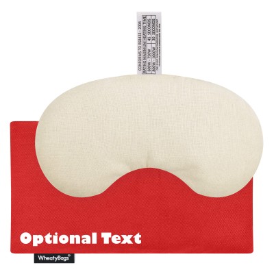 - Millet Seed Filling (18cm x 11.5cm) - Red Cotton Fabric and Removable Cover