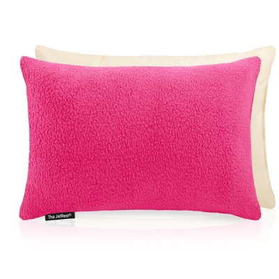 (30cm x 20cm) - Hot Pink (Fuchsia) Fleece Fabric Scented (Organic Lavender Buds) with Removable Cover (Personalised with Text)