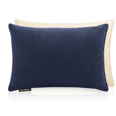 (30cm x 20cm) - Navy Blue Cotton Fabric with Removable Cover (Personalised with Text)
