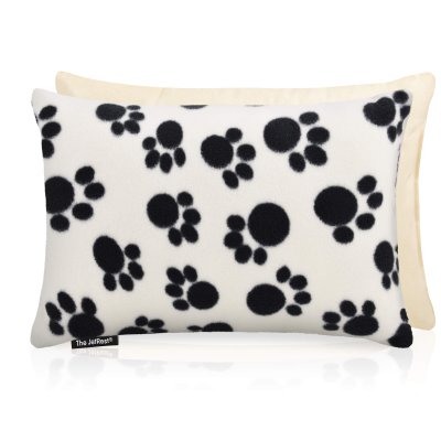 (30cm x 20cm) - Paws Fleece Fabric Scented (Organic Lavender Buds) with Removable Cover (Personalised with Text)