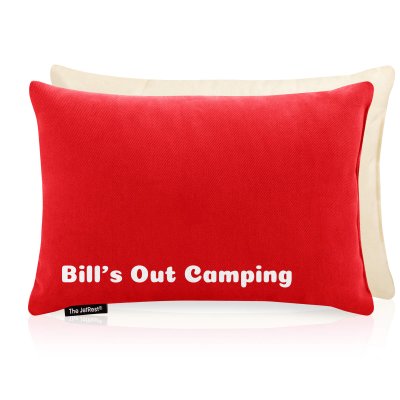(30cm x 20cm) - Red Cotton Fabric with Removable Cover