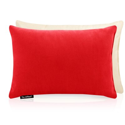 (30cm x 20cm) - Red Cotton Fabric with Removable Cover (Personalised with Text)