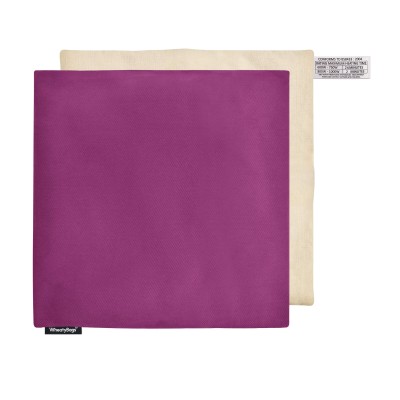 (24cm) - Purple Cotton Fabric with Removable Cover (Personalised with Text)