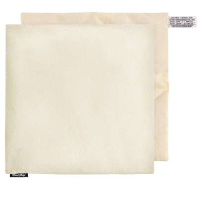 (34cm) - Natural Cotton Fabric with Removable Cover (Personalised with Text)