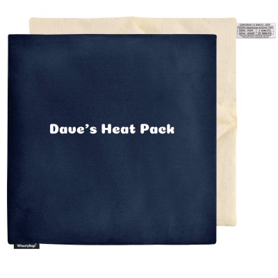 (34cm) - Navy Blue Polycotton Fabric with Removable Cover