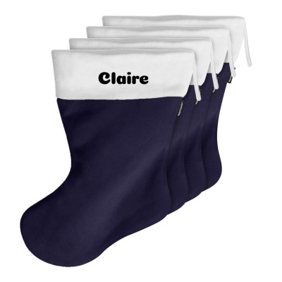 (45cm) - Navy Blue Fleece Fabric (Personalised with Text)
