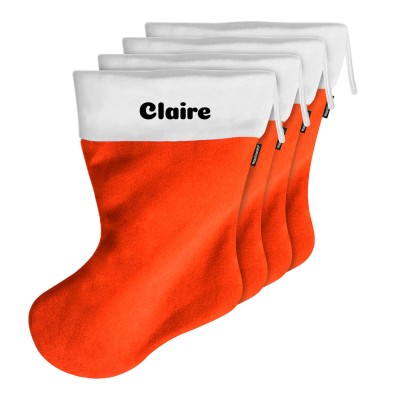 (45cm) - Burnt Orange Fleece Fabric (Personalised with Text)