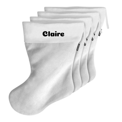(45cm) - White Fleece Fabric (Personalised with Text)