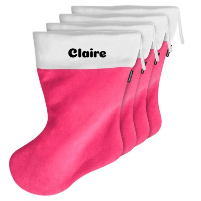 (55cm) - Hot Pink (Fuchsia) Fleece Fabric (Personalised with Text)