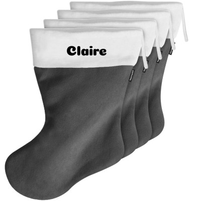 (70cm) - Grey Fleece Fabric (Personalised with Text)