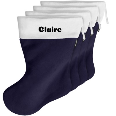 (70cm) - Navy Blue Fleece Fabric (Personalised with Text)