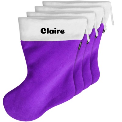 (70cm) - Purple Fleece Fabric (Personalised with Text)
