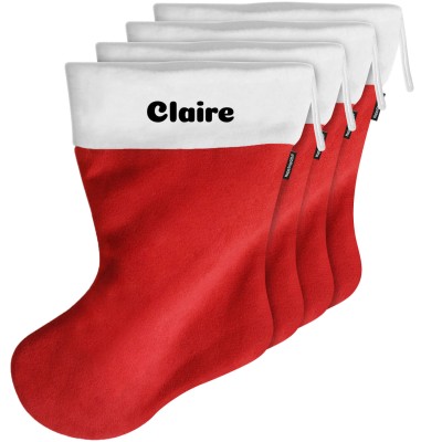 (70cm) - Red Fleece Fabric (Personalised with Text)