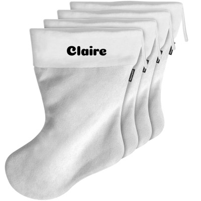 (70cm) - White Fleece Fabric (Personalised with Text)