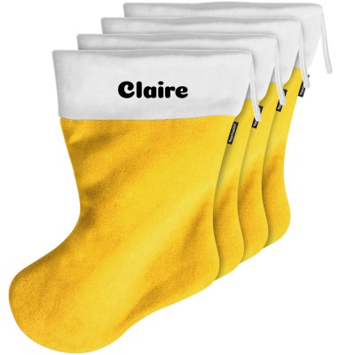 (70cm) - Yellow Fleece Fabric (Personalised with Text)