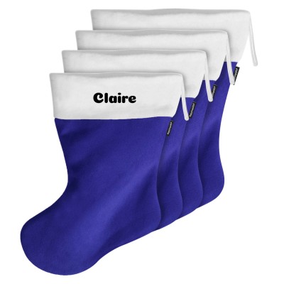 (Mixed Sizes) - Royal Blue Fleece Fabric (Personalised with Text)