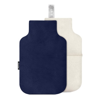 (27cm) - Navy Blue Fleece Fabric with Removable Cover (Personalised with Text)