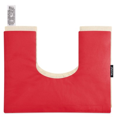 (37cm x 27cm) - Red Cotton Fabric Scented (Organic Lavender Buds) with Removable Cover (Personalised with Text)