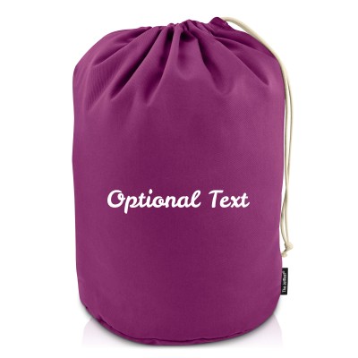 XL (75cm x 45cm base) - Purple Cotton Fabric (Personalised with Text)