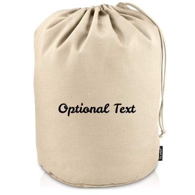 XXL (100cm x 50cm base) - Natural Organic Cotton (Personalised with Text)