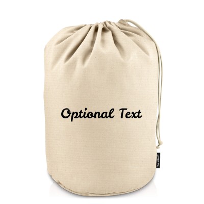 Large (44cm x 28cm base) - Natural Organic Cotton (Personalised with Text)