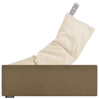 (49cm x 15cm) - Chocolate Luxury Cotton Fabric with Removable Cover (Personalised with Text)