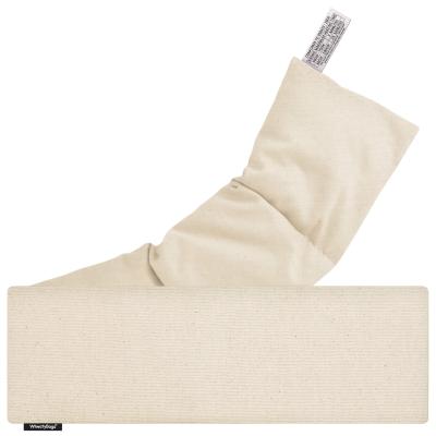 (49cm x 15cm) - Natural Organic Cotton with Removable Cover (Personalised with Text)
