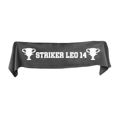 Small (75cm x 15cm) Champions Theme - Grey Fleece Fabric (Personalised with Text)