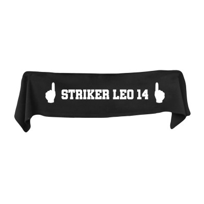 Small (75cm x 15cm) We Are No.1 Theme - Black Fleece Fabric (Personalised with Text)
