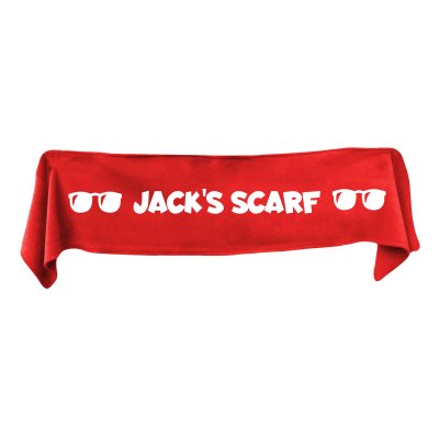 Medium (100cm x 20cm) with Sunglasses Theme - Red Fleece Fabric (Personalised with Text)