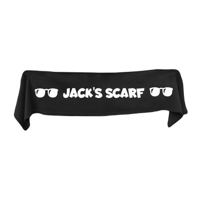 Small (75cm x 15cm) with Sunglasses Theme - Black Fleece Fabric (Personalised with Text)