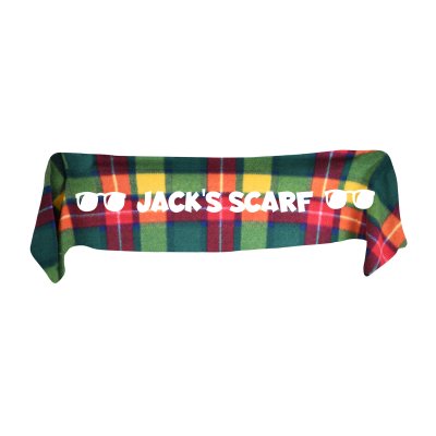 Small (75cm x 15cm) with Sunglasses Theme - Tartan Fleece Fabric (Personalised with Text)