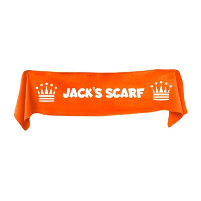 Small (75cm x 15cm) with Princess Theme - Burnt Orange Fleece Fabric (Personalised with Text)