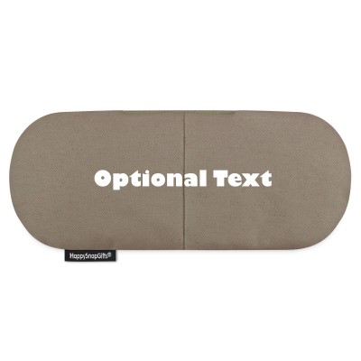 (Buckwheat Filling) - Chocolate Luxury Cotton Fabric (Personalised with Text)