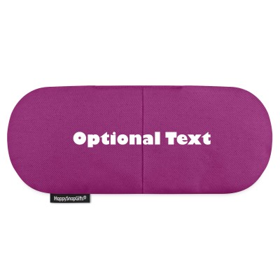 (Wheat Filling) - Purple Cotton Fabric Scented (Organic Lavender Buds) (Personalised with Text)