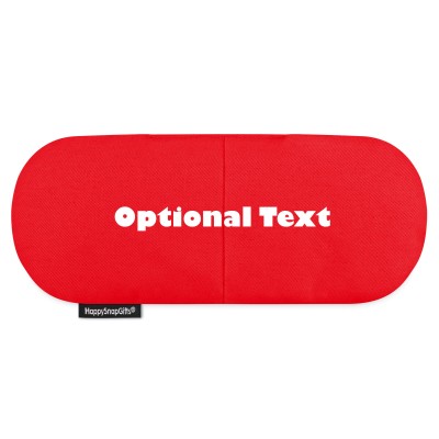 (Wheat Filling) - Red Cotton Fabric (Personalised with Text)