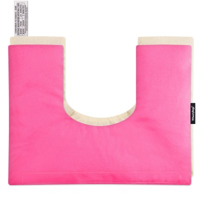 (37cm x 27cm) - Hot Pink Cotton Fabric Scented (Organic Lavender Buds) with Removable Cover (Personalised with Text)
