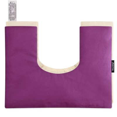 (37cm x 27cm) - Purple Cotton Fabric with Removable Cover (Personalised with Text)