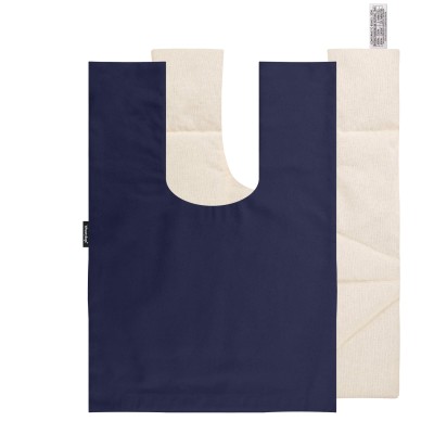 Approx. 40cm x 30cm (8 Compartments) - Navy Blue Cotton Fabric with Removable Cover (Personalised with Text)