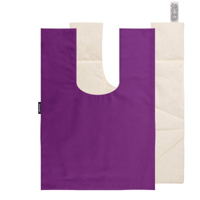 Approx. 40cm x 30cm (8 Compartments) - Purple Cotton Fabric with Removable Cover (Personalised with Text)