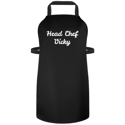 (70cm x 55cm) Black Cotton Fabric (Personalised with Text)