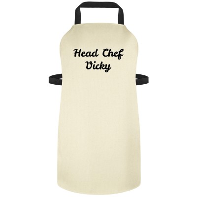 (70cm x 55cm) - Natural Organic Cotton (Personalised with Text)