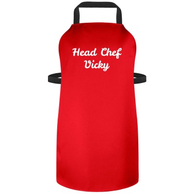 (70cm x 55cm) - Red Cotton Fabric (Personalised with Text)
