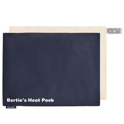 (40cm x 30cm) - Navy Blue Cotton Fabric and Removable Cover (Personalised with Text)