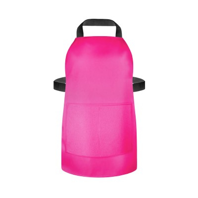 (70cm x 55cm) - Hot Pink Cotton Fabric (Personalised with Text) and Matching Fabric Pocket