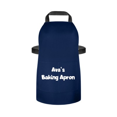 (55cm x 40cm) - Navy Blue Cotton Fabric and Matching Fabric Pocket