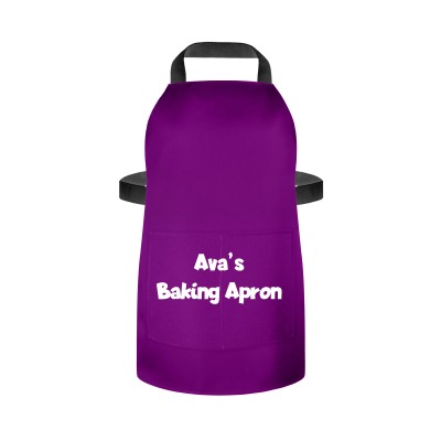 (55cm x 40cm) - Purple Cotton Fabric and Matching Fabric Pocket
