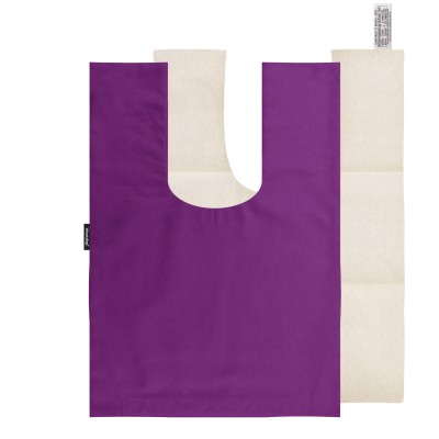 (40cm x 30cm) - Purple Cotton Fabric with Removable Cover (Personalised with Text)